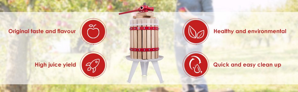 1.6 Gallon Fruit and Wine Press – Perfect for Cider and Juice Making
