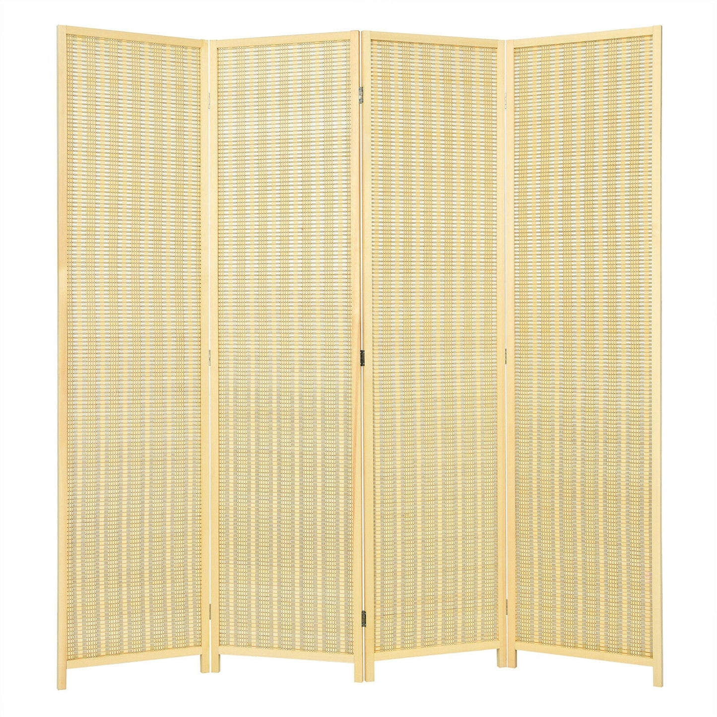 6 Foot 4-Panel Folding Room Divider Screen – Portable Privacy Solution