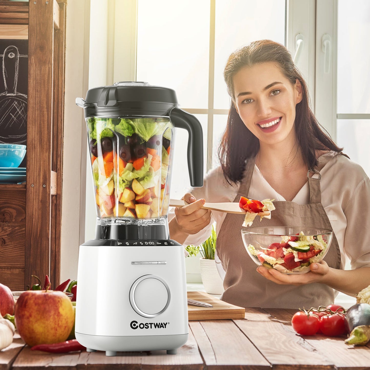 1500W High Performance Blender with 10 Speeds & 6 Pre-Set Programs for Smoothies & More