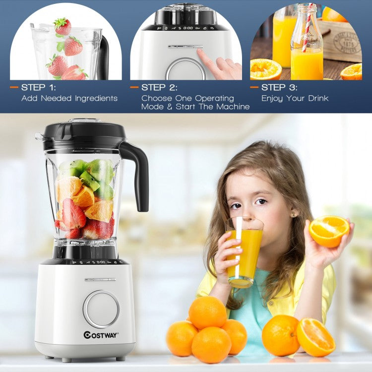 1500W High Performance Blender with 10 Speeds & 6 Pre-Set Programs for Smoothies & More
