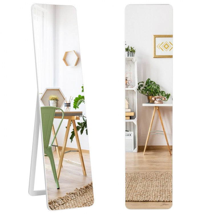 Versatile Full Length Mirror with Explosion Proof Glass and Wooden Frame
