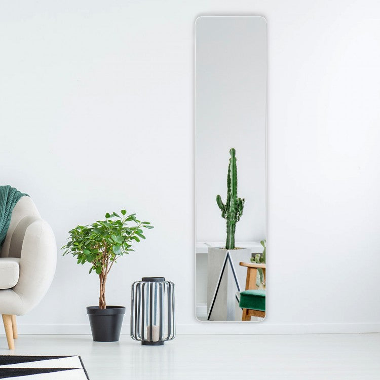 Versatile Full Length Mirror with Explosion Proof Glass and Wooden Frame