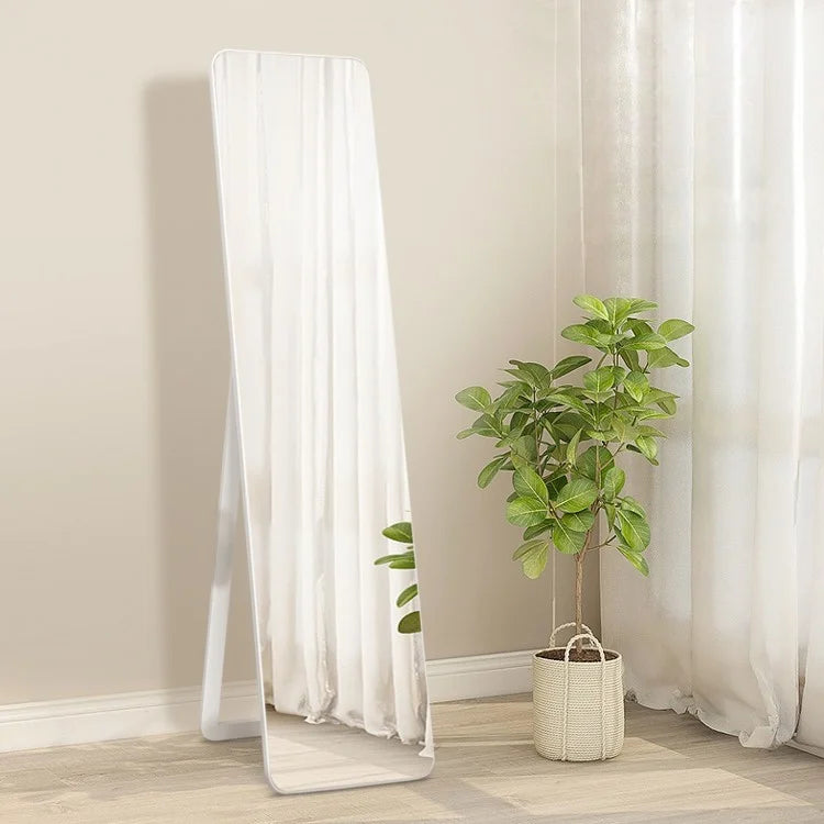 Versatile Full Length Mirror with Explosion Proof Glass and Wooden Frame