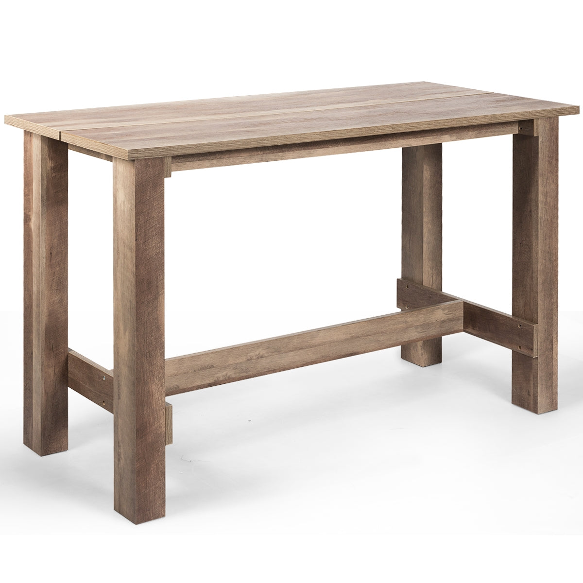 Counter Height Wood Dining Table with Spacious Top for Kitchen Home Office or Bar
