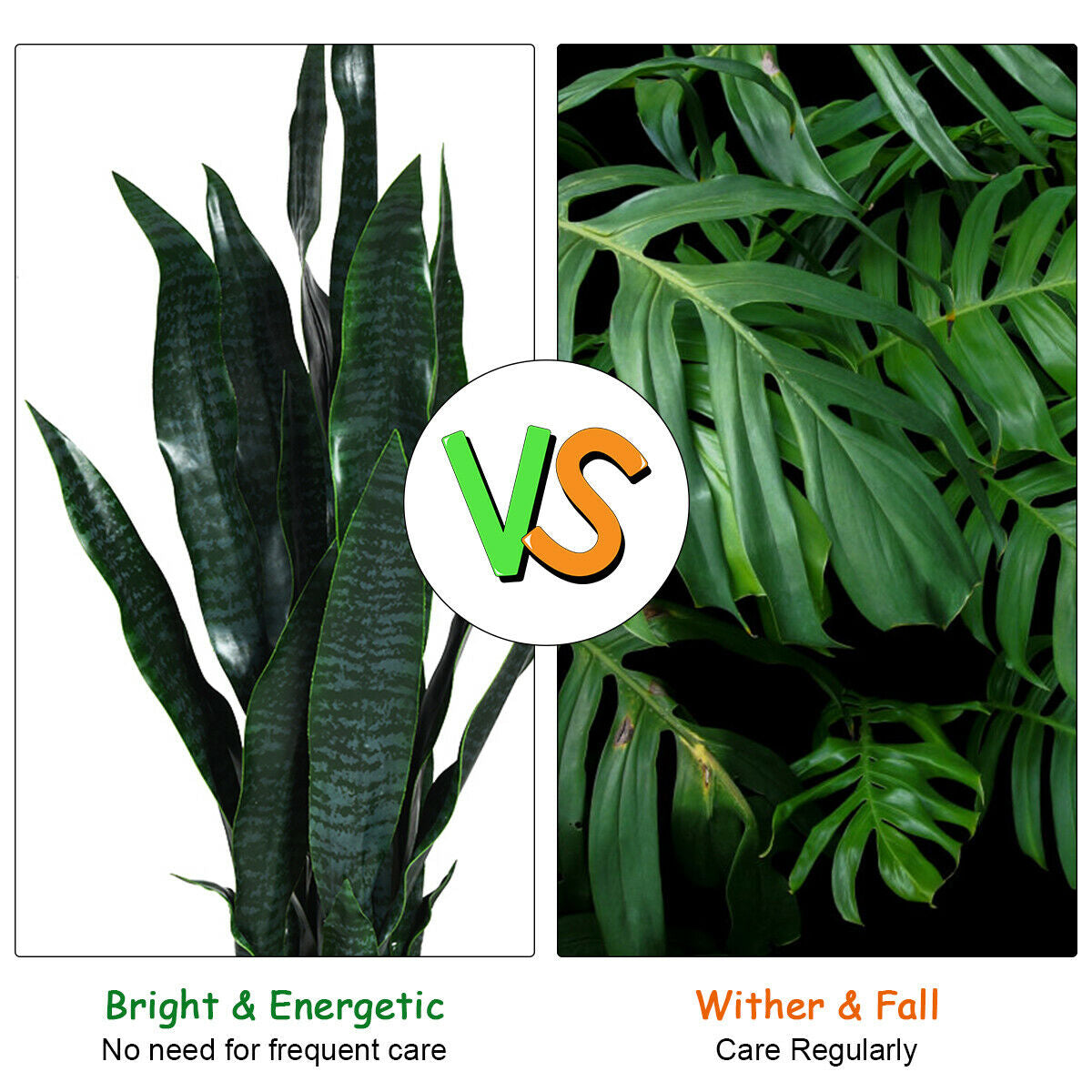 35.5 Inch Realistic Artificial Sansevieria Snake Plant for Indoor & Outdoor Decor