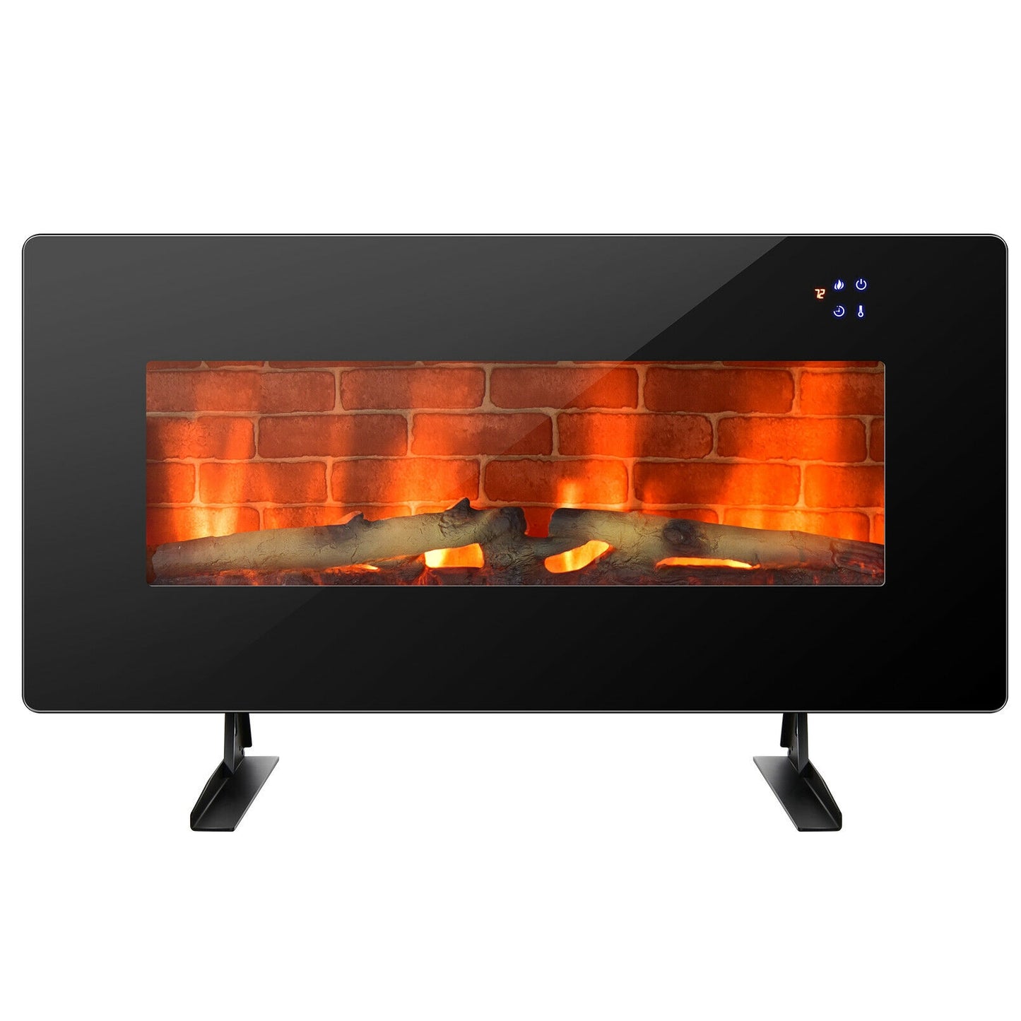 Wall Mounted & Freestanding Electric Fireplace with Remote Control