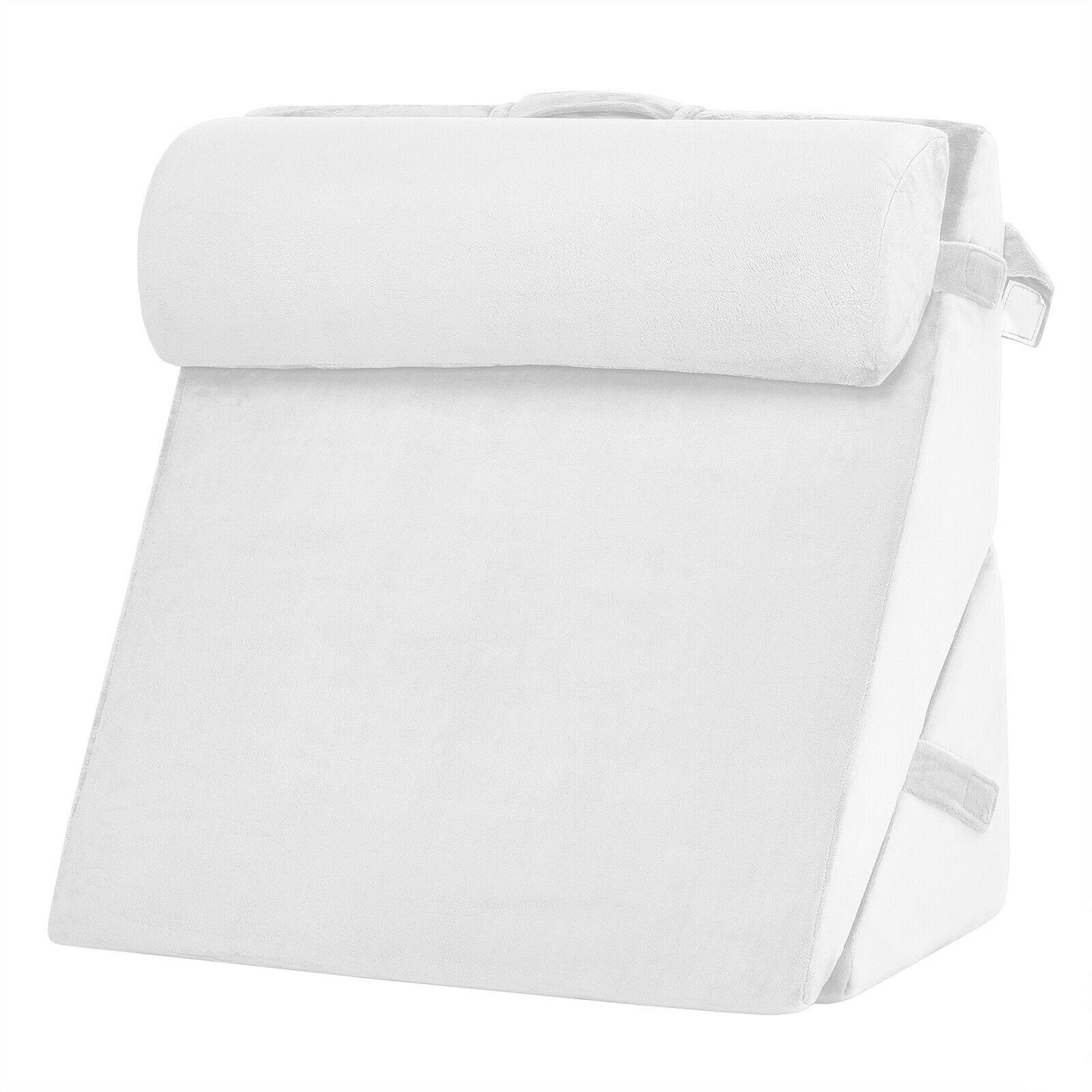Multipurpose Adjustable Memory Foam Wedge Pillow with Neck & Back Support – White