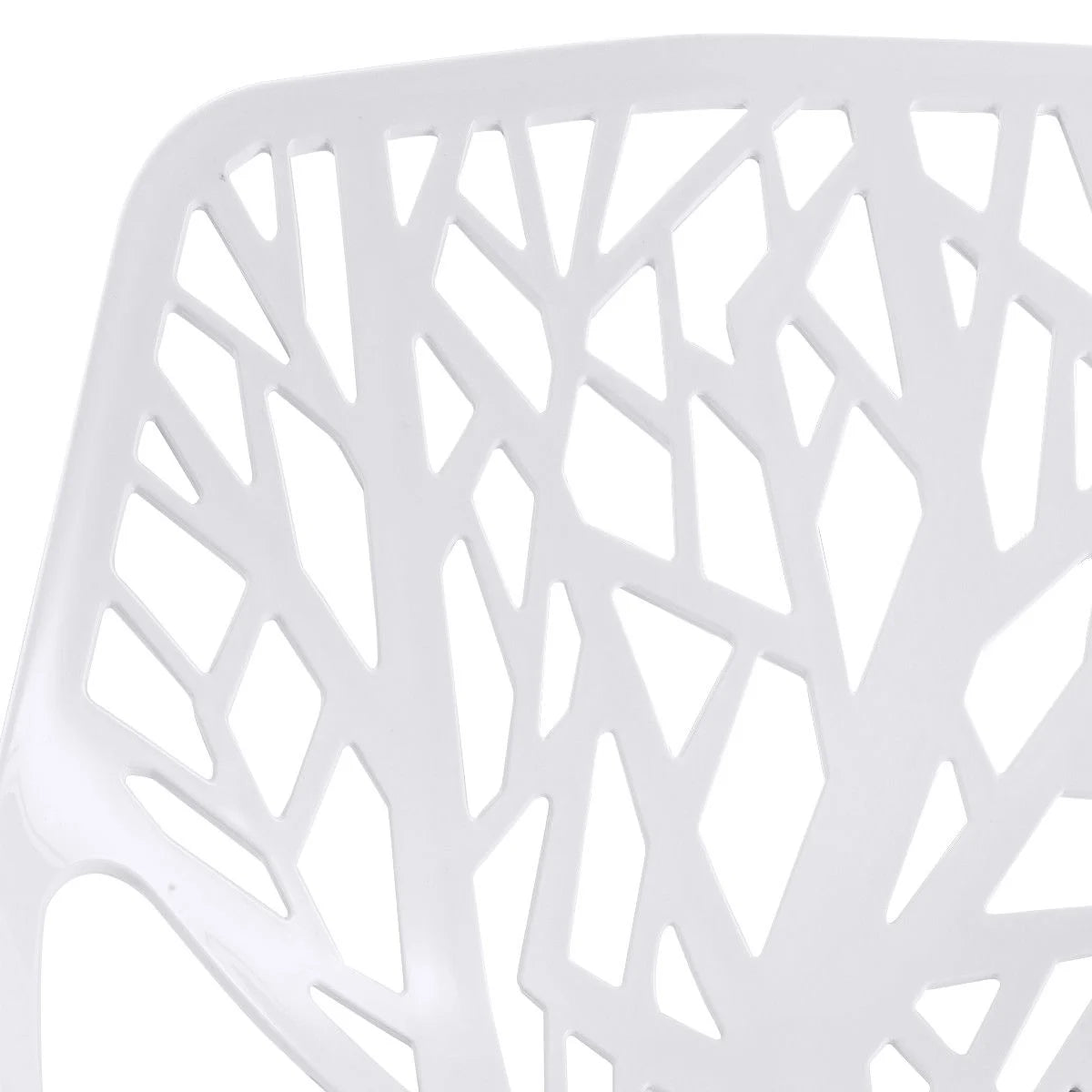 Set of 6 Modern Accent Dining Chairs Armless with Foot Pads for Enhanced Comfort and Protection