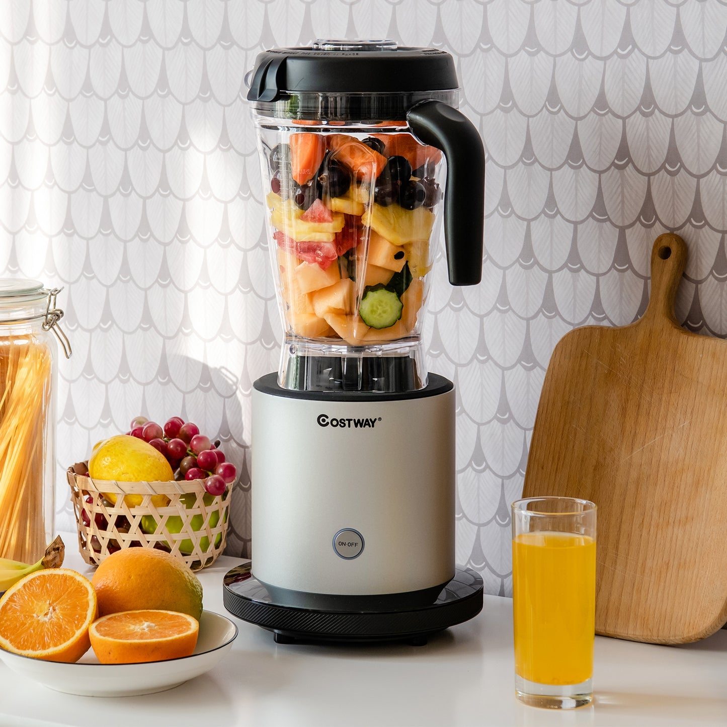 1500W High Power Blender with 10 Speed Control for Smoothies & More