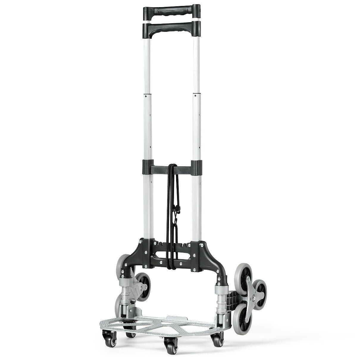 Lightweight Folding Stair Climber Hand Truck with Adjustable Handle for Easy Transport