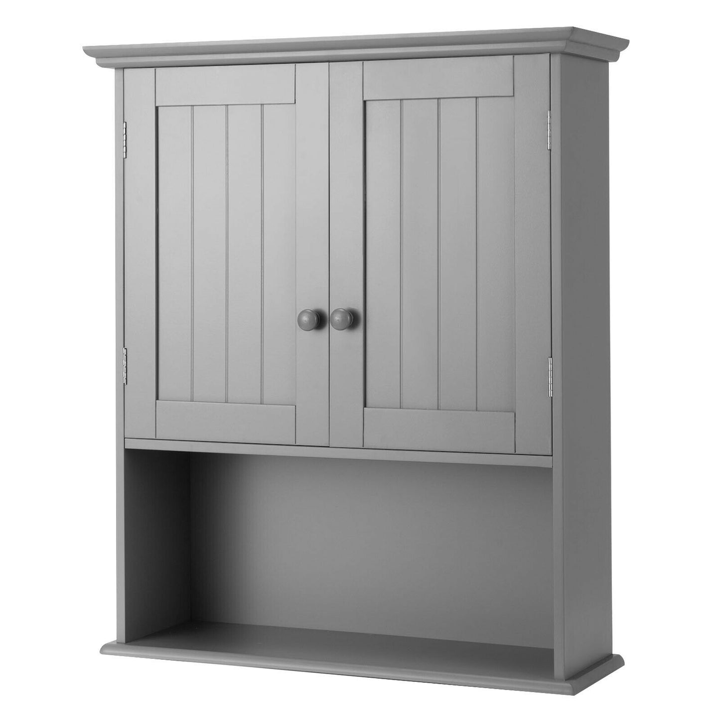 Wall-Mounted Medicine Cabinet with Adjustable Shelves and Storage