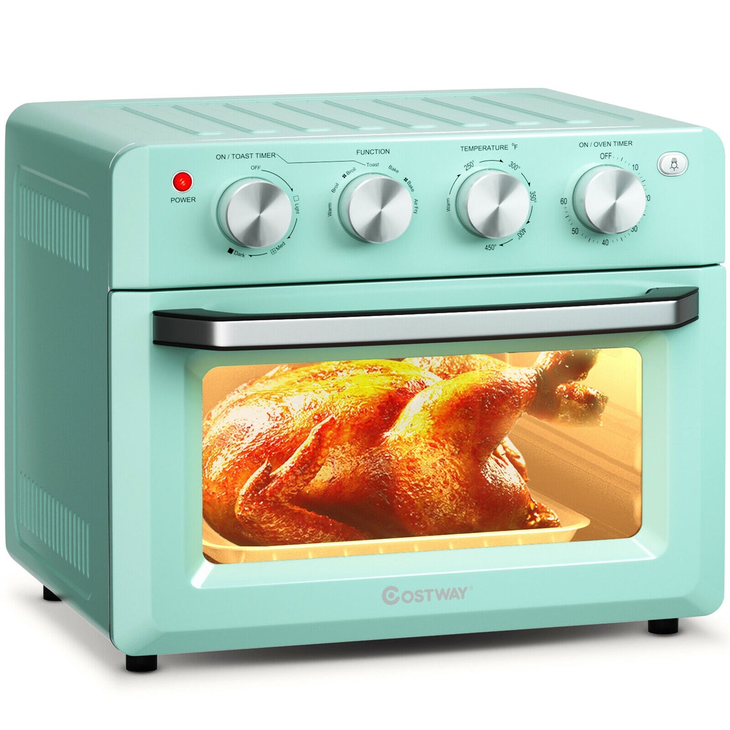 7-in-1 19 Qt Air Fryer Toaster Oven with 5 Accessories