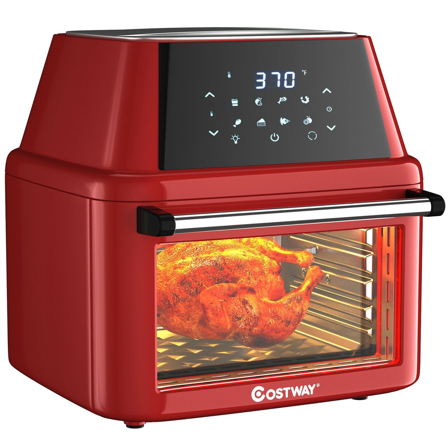 19 Qt 8-in-1 Air Fryer Oven with Rotisserie & Dehydrator - 1800W Versatile Cooking Power