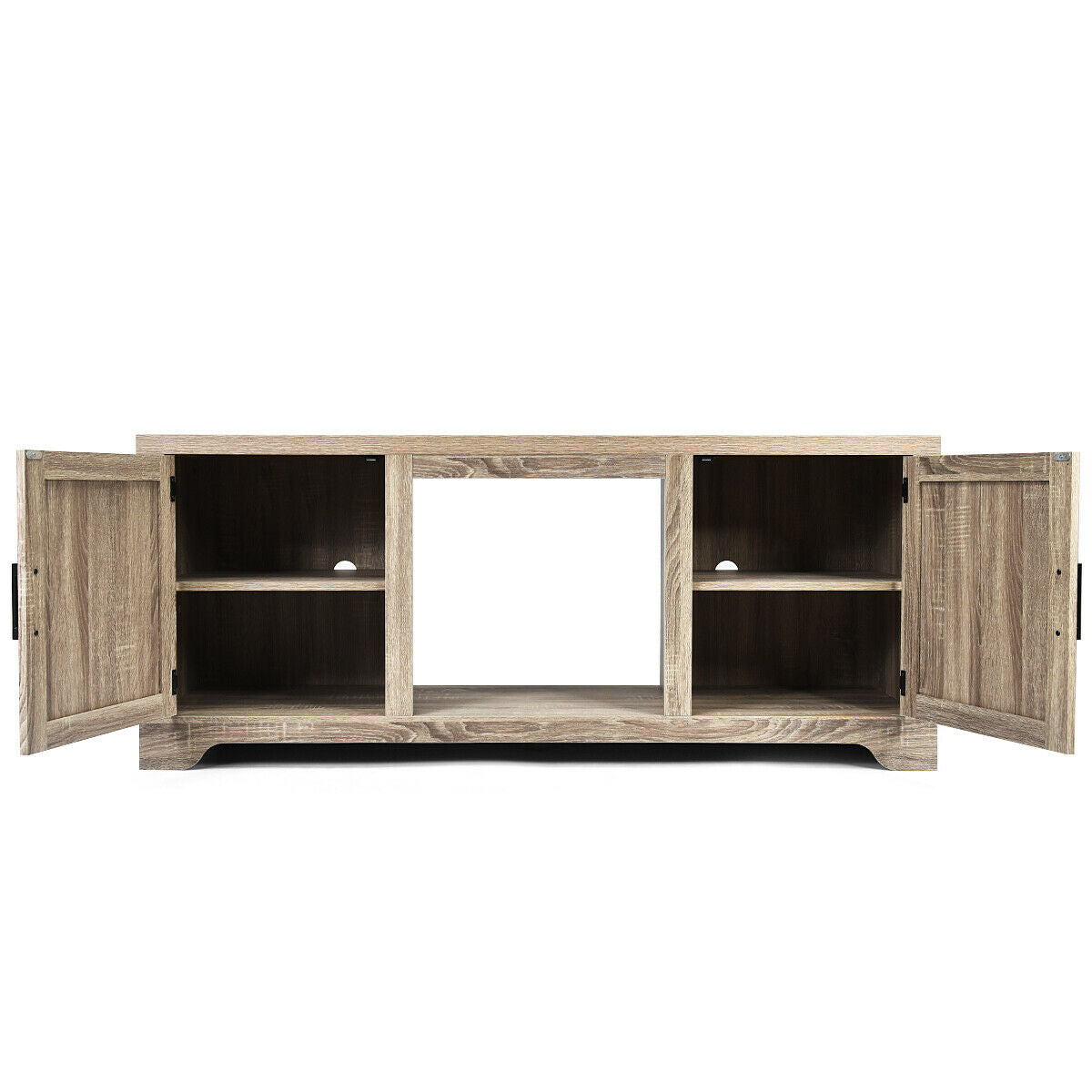 65 Inch Media Console TV Stand with Adjustable Shelving and Spacious Storage