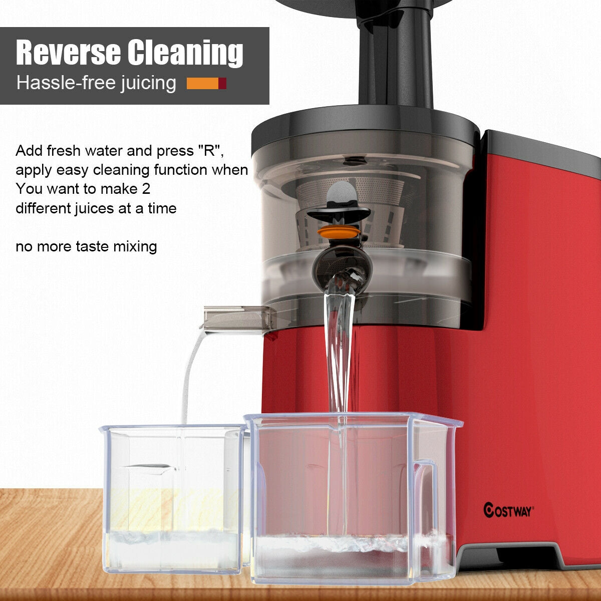 Cold Press Slow Juicer – Masticating Fruit & Vegetable Extractor