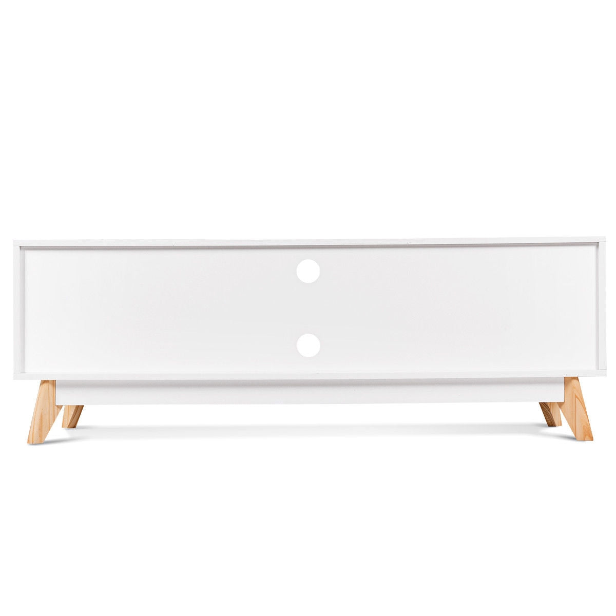 Stylish Wood Entertainment Center with Ample Storage for 60 Inch TVs