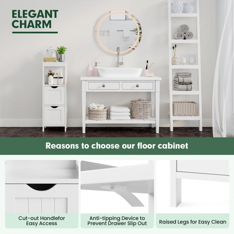 Multifunctional Bathroom Storage Cabinet with 2 Drawers