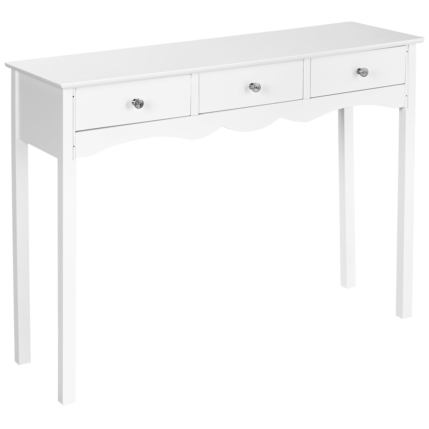 Elegant 3-Drawer Console Table for Entryway, Hallway, or Living Room – White Finish