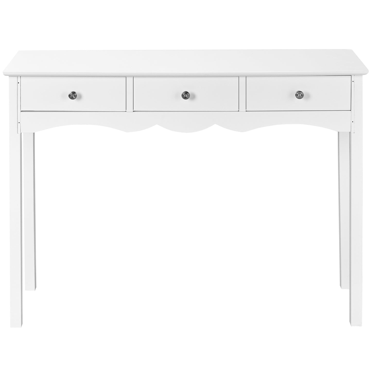 Elegant 3-Drawer Console Table for Entryway, Hallway, or Living Room – White Finish
