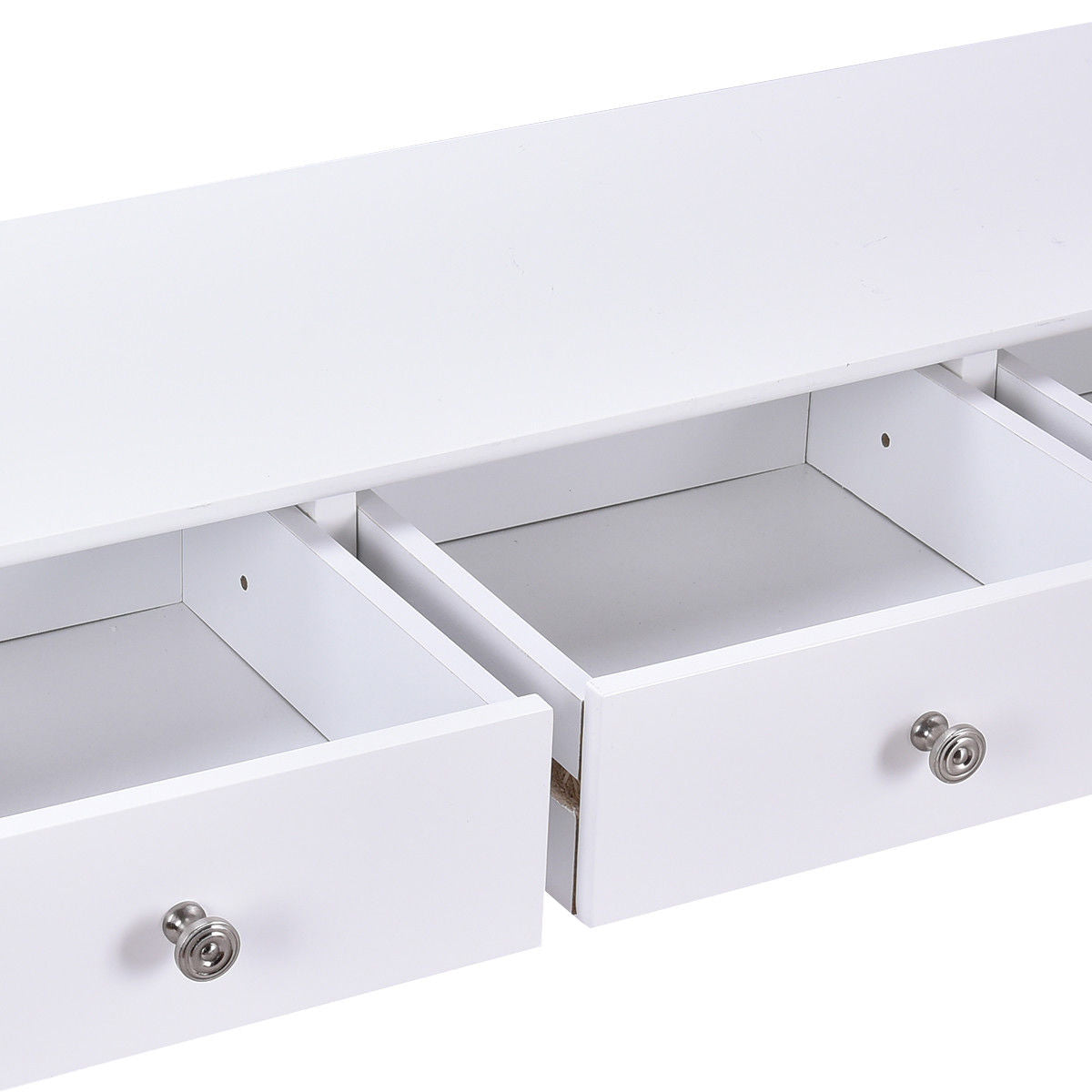 Elegant 3-Drawer Console Table for Entryway, Hallway, or Living Room – White Finish