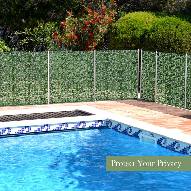 Faux Ivy Privacy Fence Screen – Realistic Greenery for Indoor & Outdoor Use