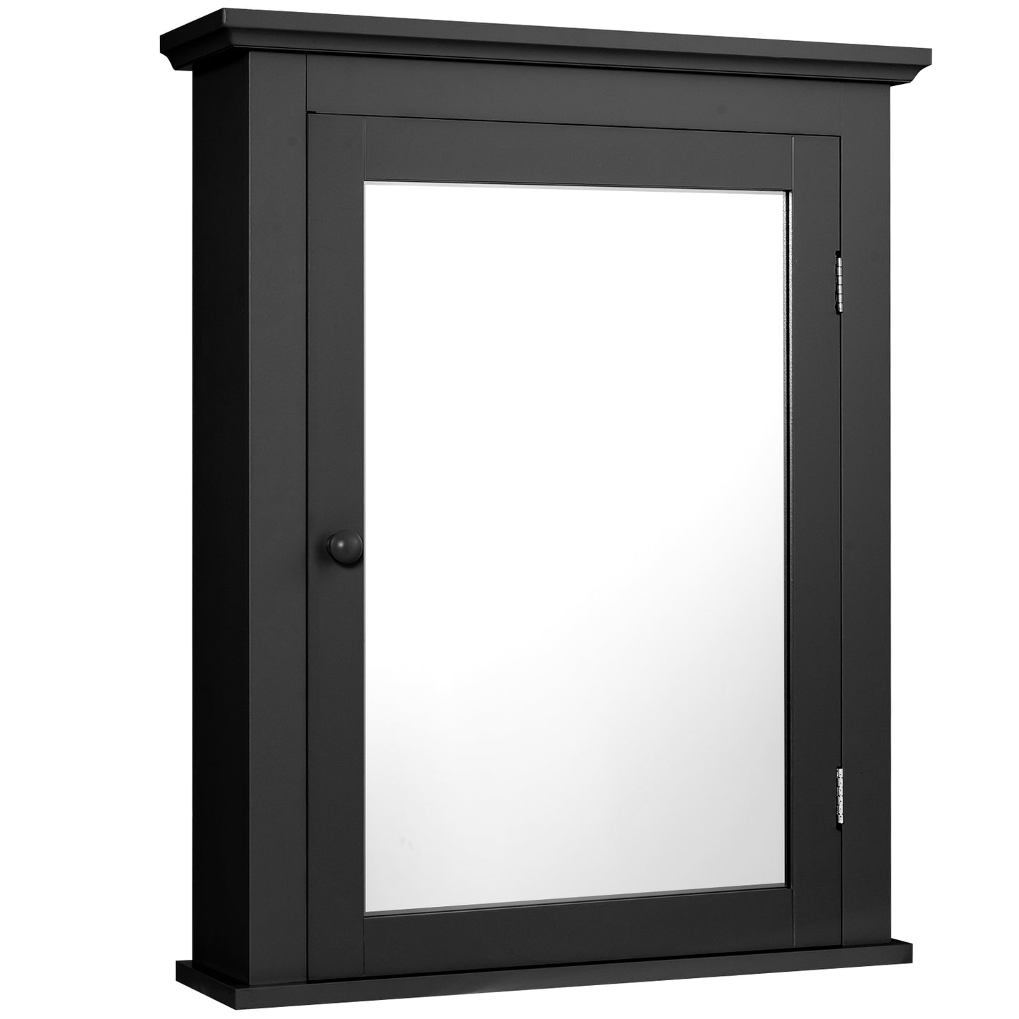 Wall-Mounted Bathroom Mirror Cabinet with Adjustable Shelves