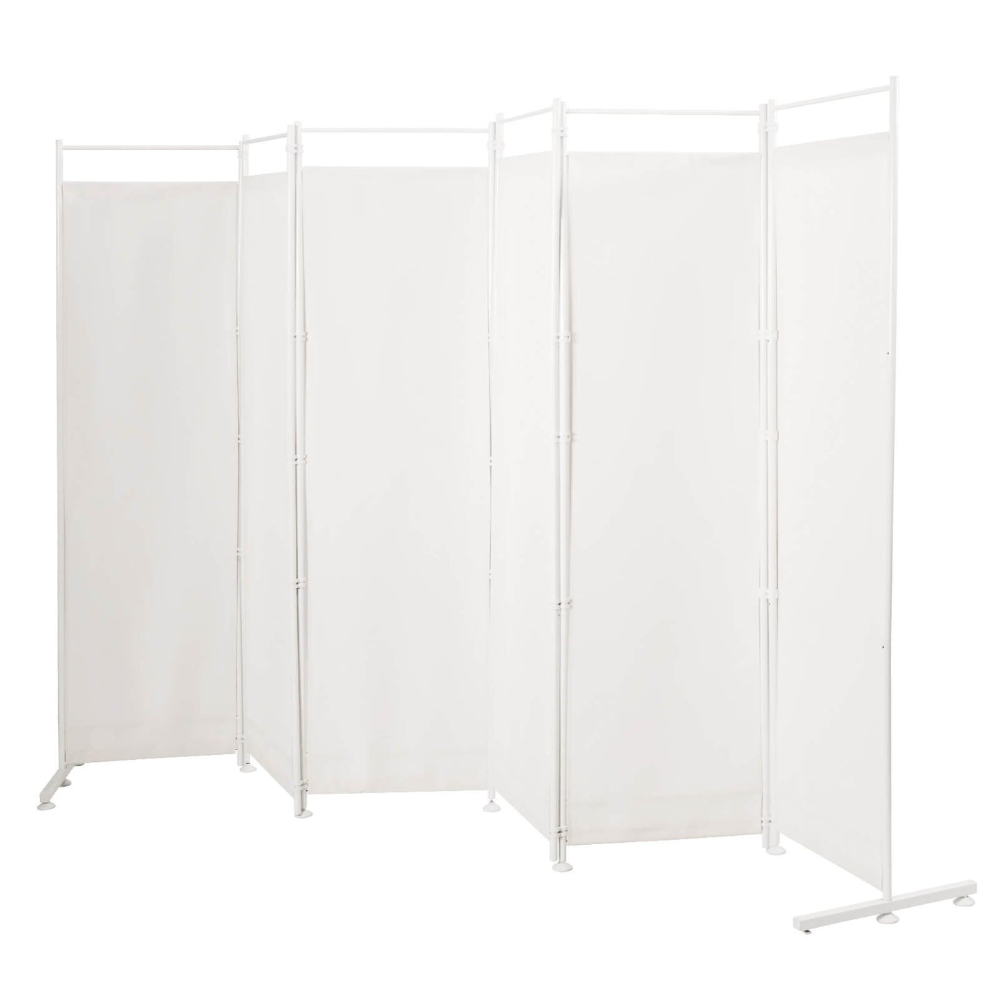 Elegant 6 Panel Folding Privacy Screen Room Divider - White