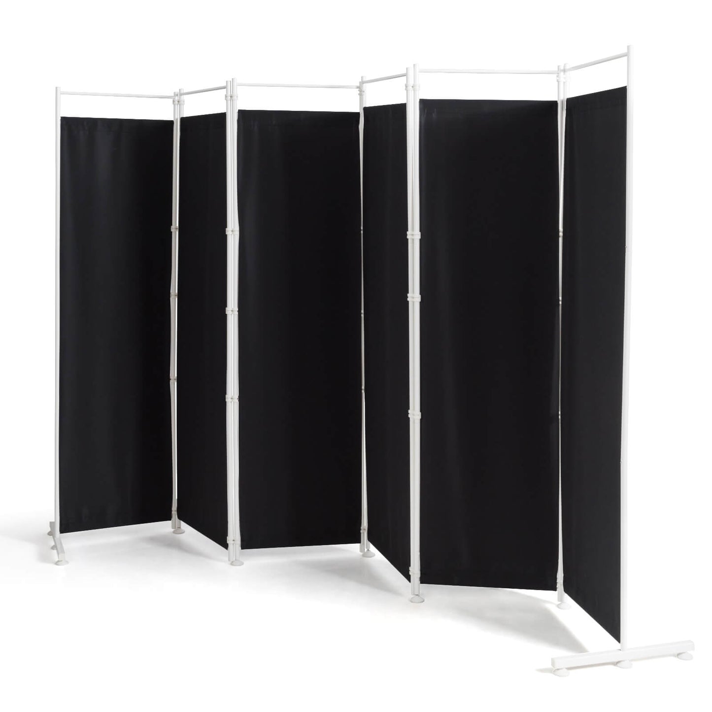 Elegant 6 Panel Folding Privacy Screen Room Divider - Black