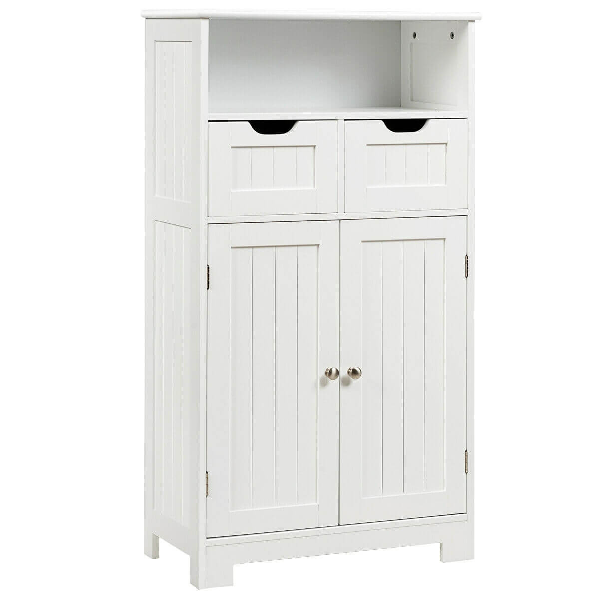 Adjustable Storage Bathroom Side Cabinet with Magnetic Doors