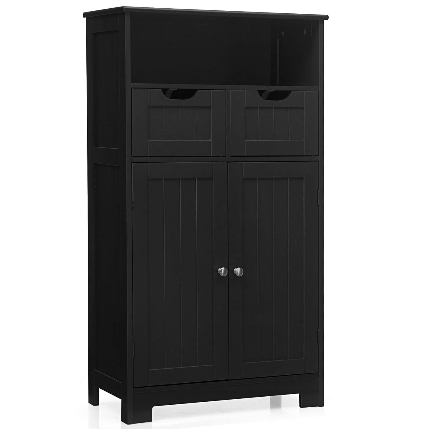 Adjustable Storage Bathroom Side Cabinet with Magnetic Doors
