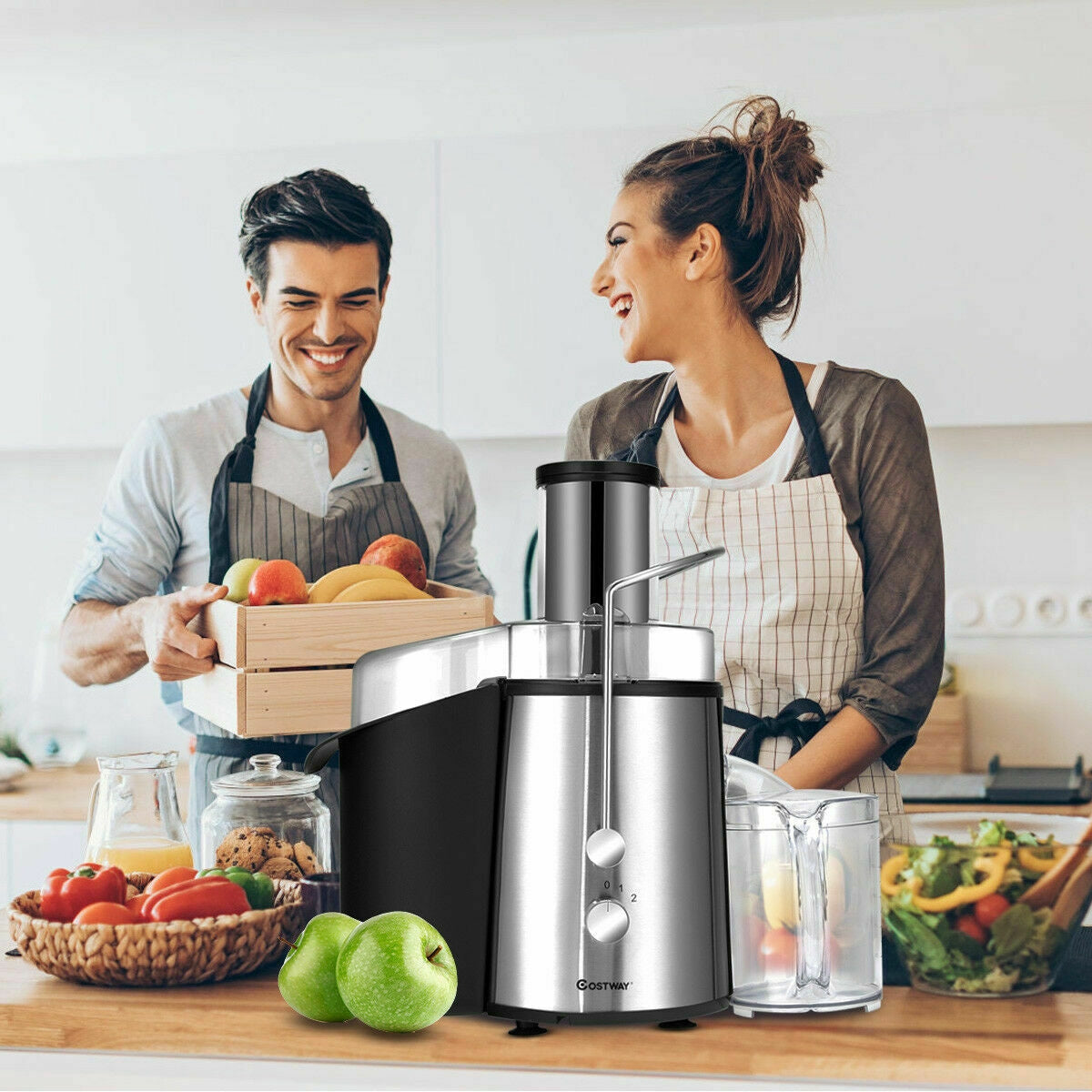 700W Dual Speed Electric Juice Extractor for Fresh Fruit & Vegetable Juicing