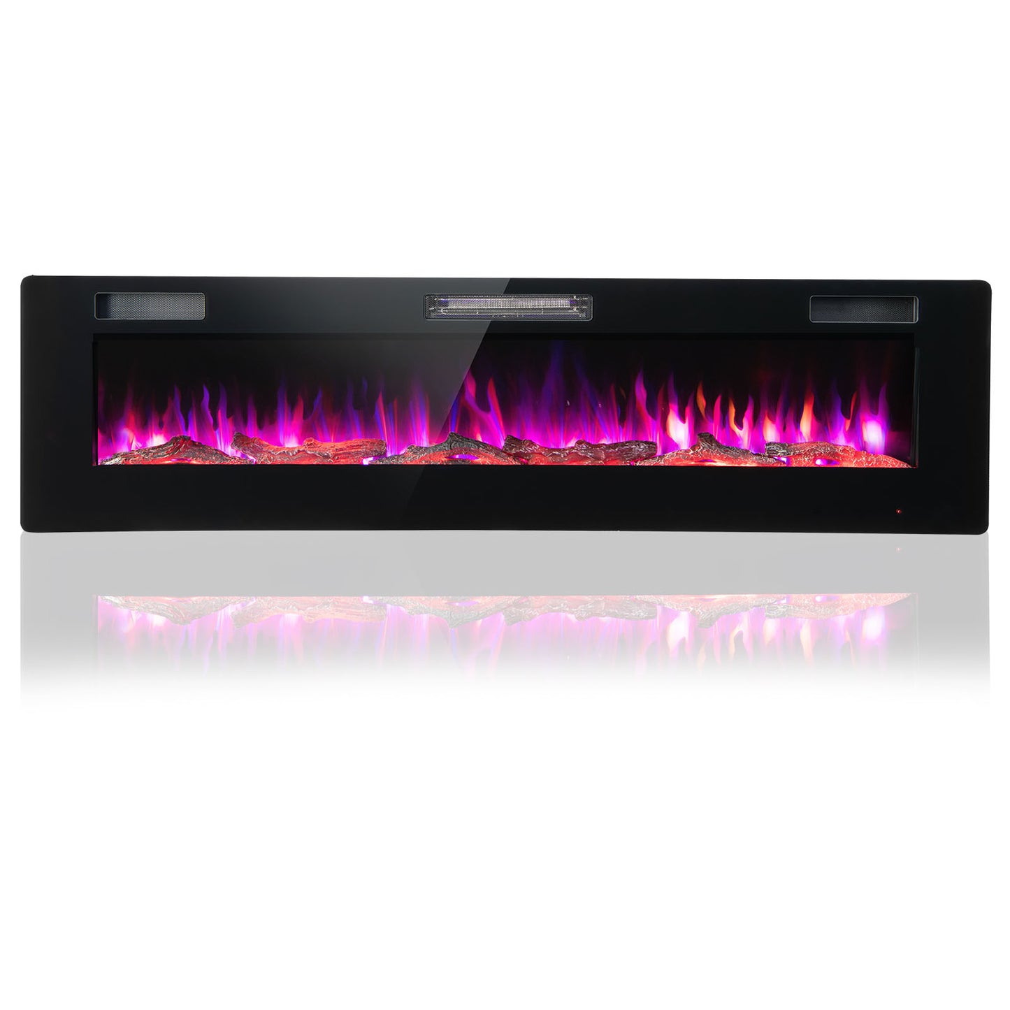 60 Inch Ultra Slim Electric Fireplace with Remote and Adjustable Timer