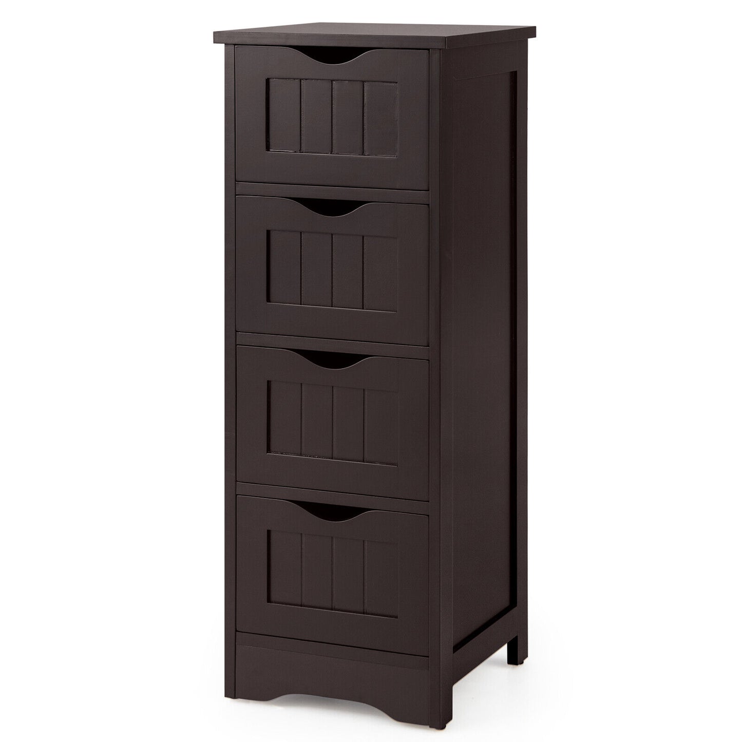 4 Drawer Floor Cabinet with Anti-Tip Device for Safe Storage