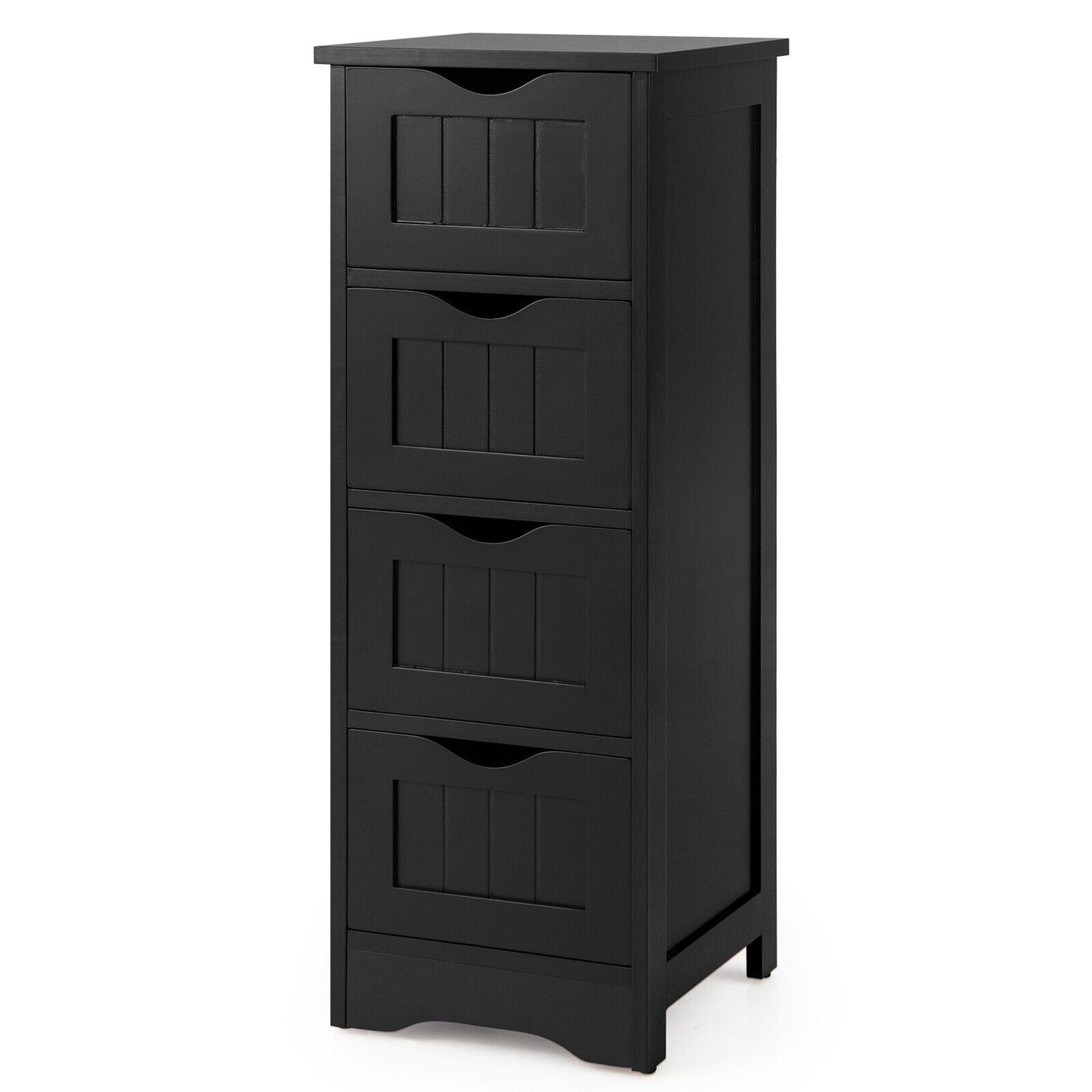 4 Drawer Floor Cabinet with Anti-Tip Device for Safe Storage