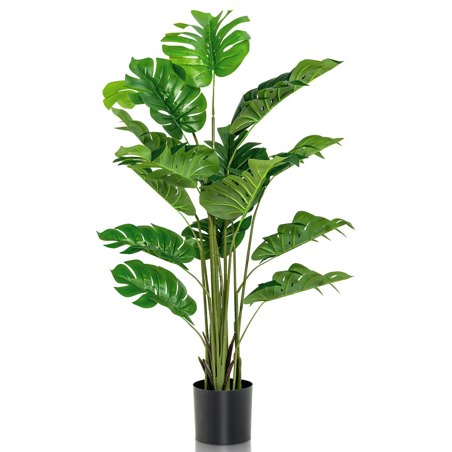 5 Foot Artificial Monstera Deliciosa Tree – Lifelike Faux Plant for Indoor & Outdoor Décor