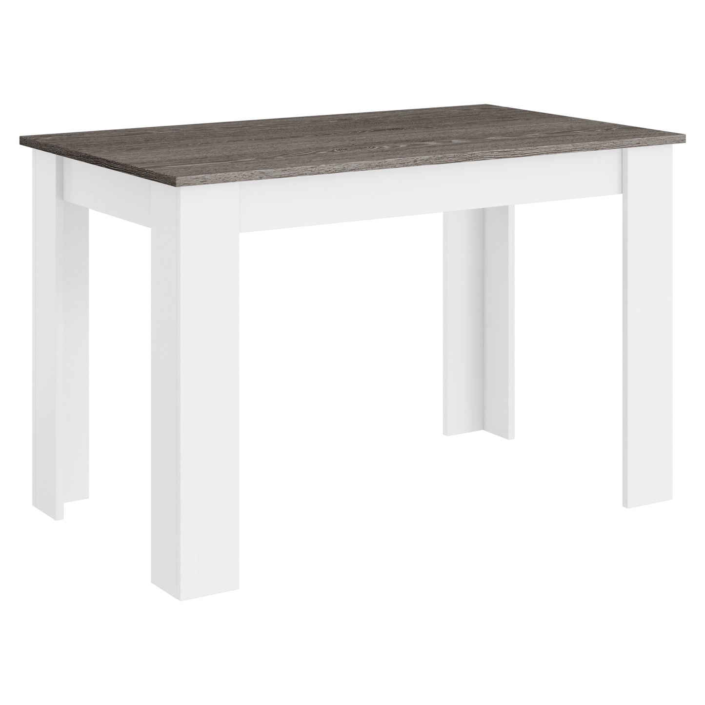 Spacious 47 Inch Dining Table for Kitchen and Small Dining Areas - Dark Grey