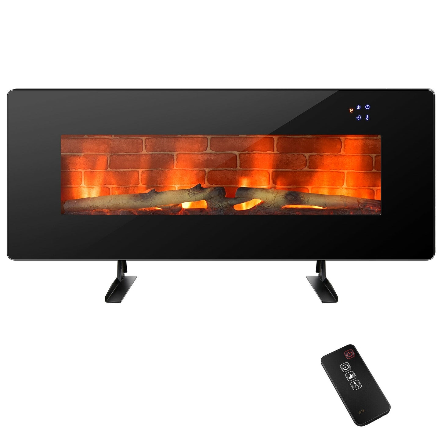 Wall Mounted & Freestanding Electric Fireplace with Remote Control