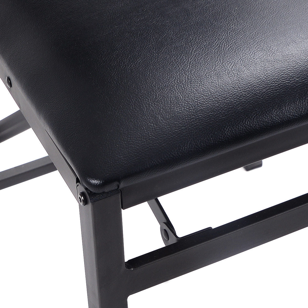 Set of 2 Foldable Metal Dining Chairs with Comfortable Seat and Space Saving Design