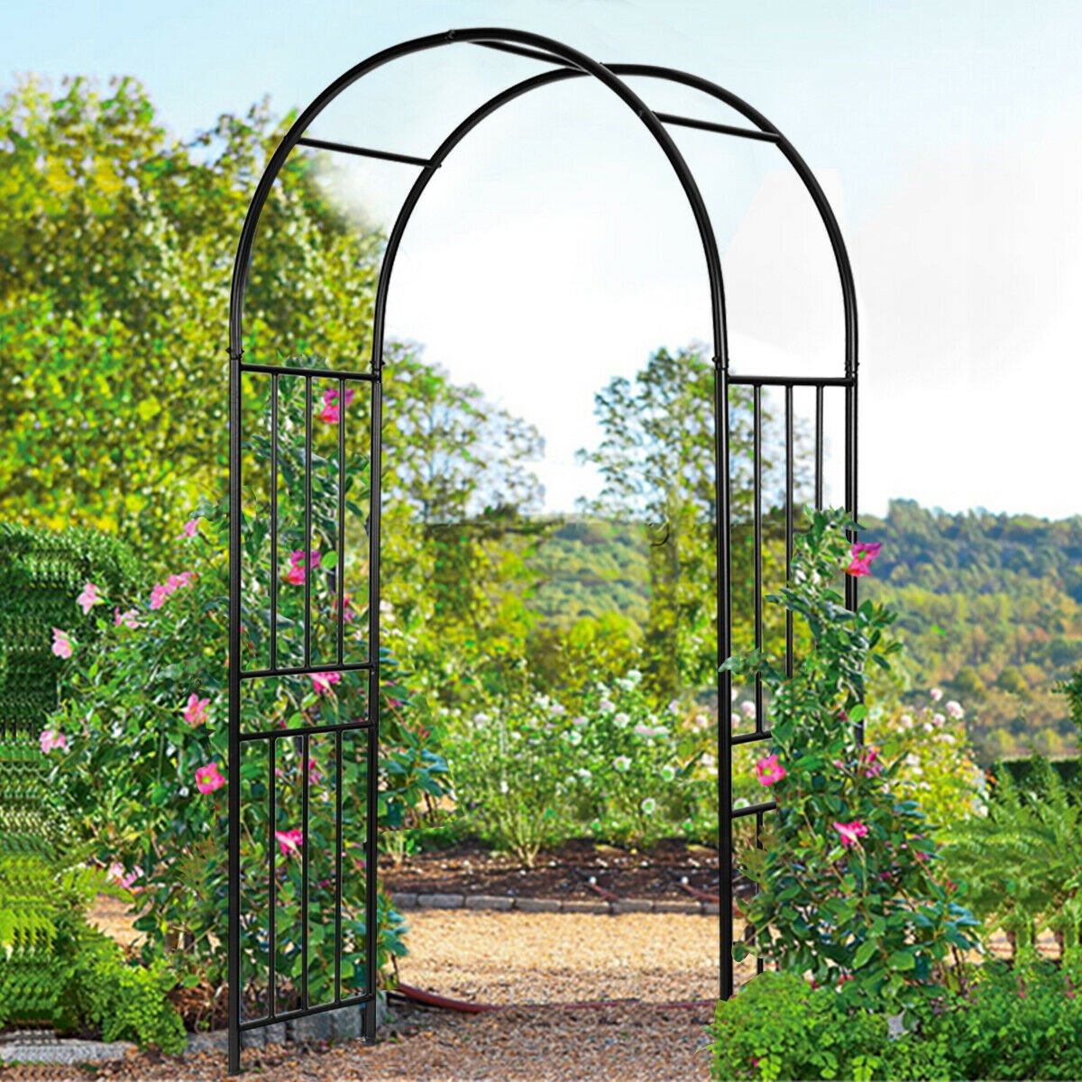 7.2 Foot Garden Arch for Climbing Plants and Outdoor Decor