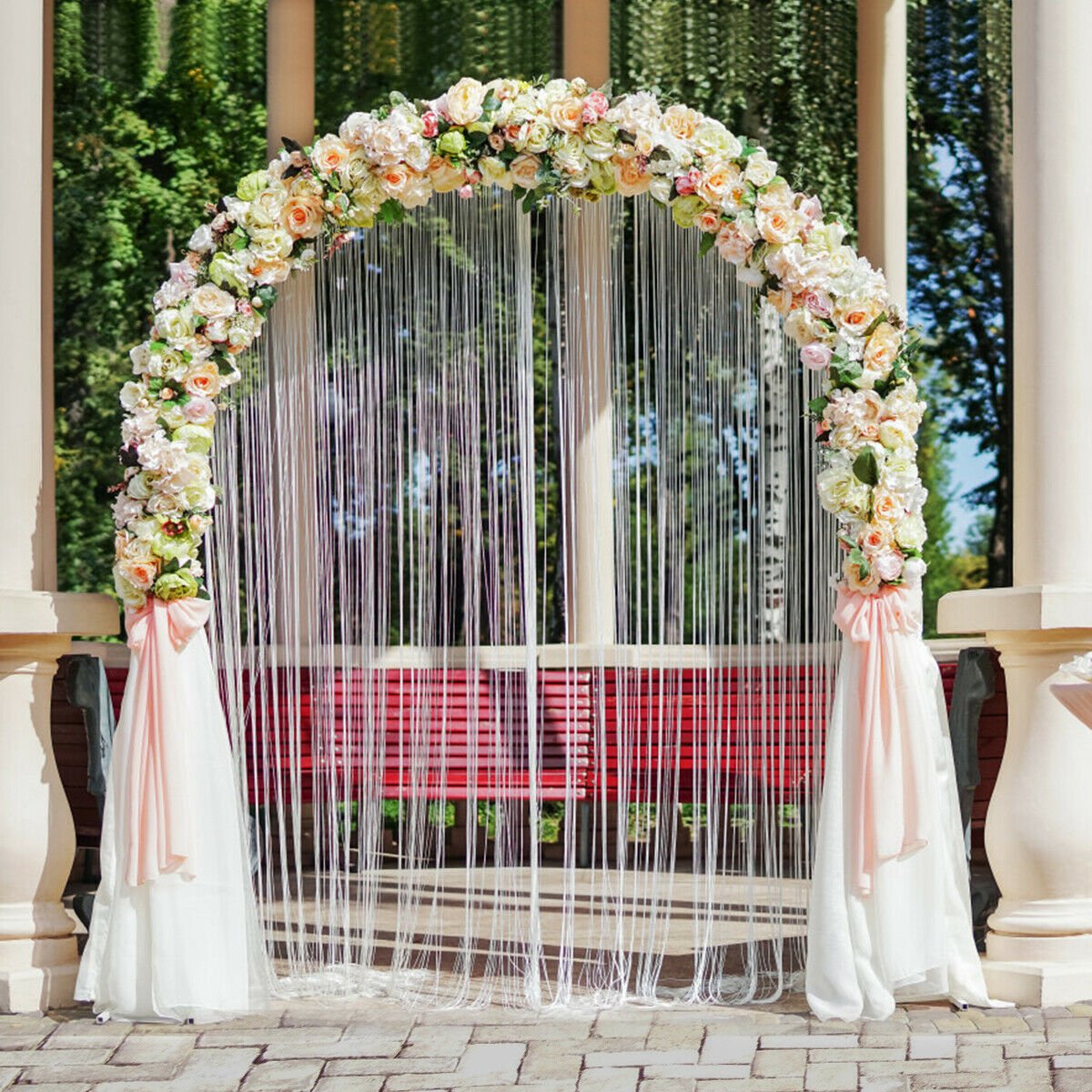 7.2 Foot Garden Arch for Climbing Plants and Outdoor Decor