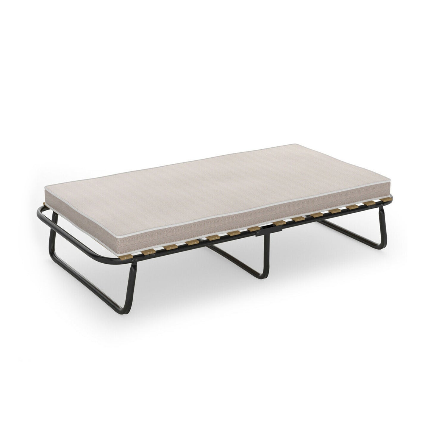 Compact Twin Folding Guest Bed with Memory Foam Mattress - Made in Italy