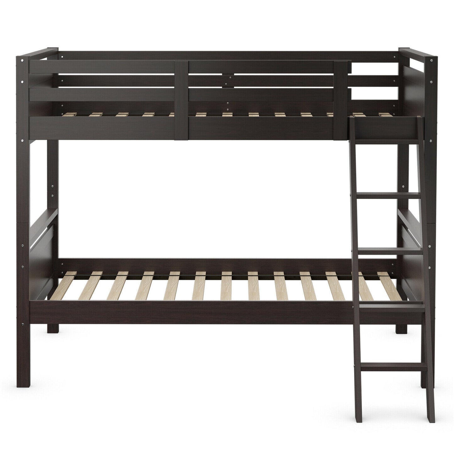 Convertible Twin Over Twin Wooden Bunk Bed