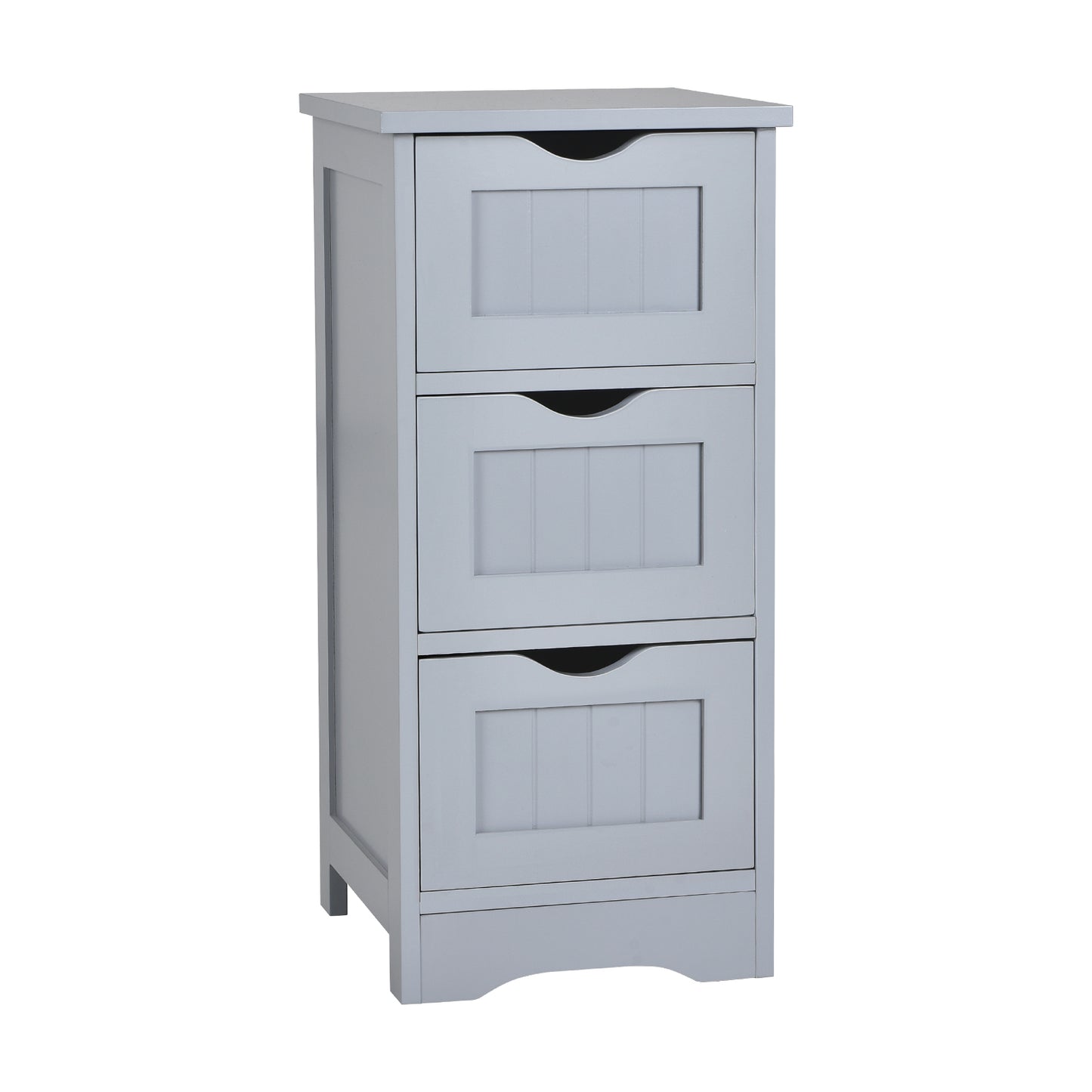 Elegant 3 Tier Freestanding Wooden Bathroom Storage Cabinet