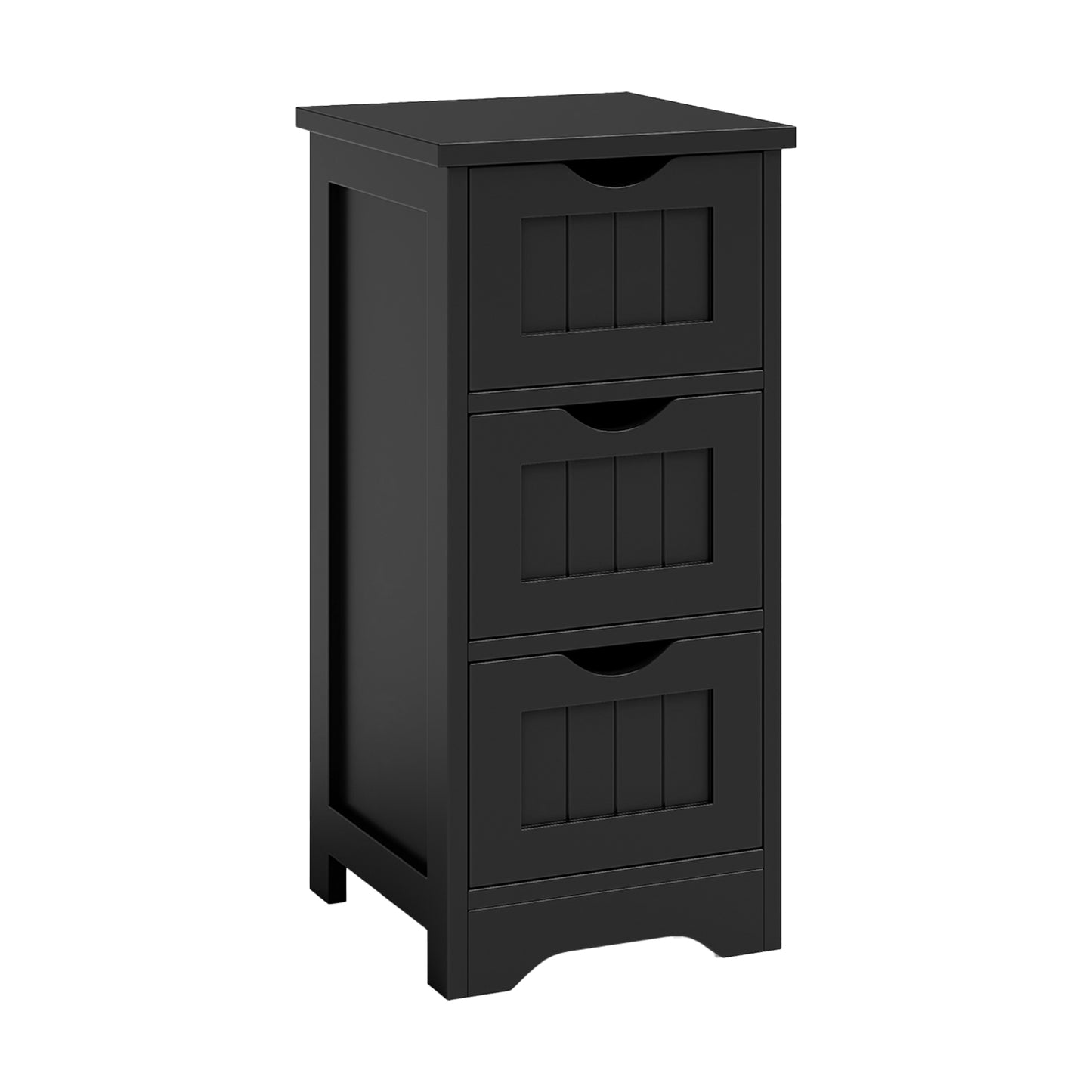 Elegant 3 Tier Freestanding Wooden Bathroom Storage Cabinet