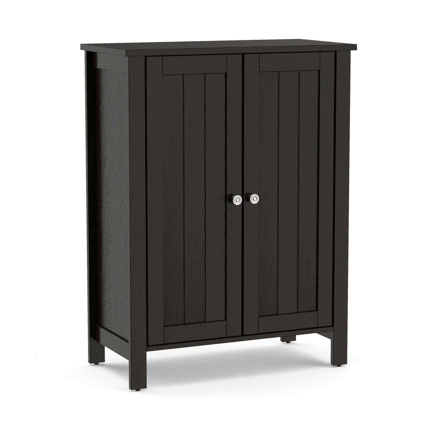 3 Tier 2-Door Bathroom Storage Cabinet Space Saver