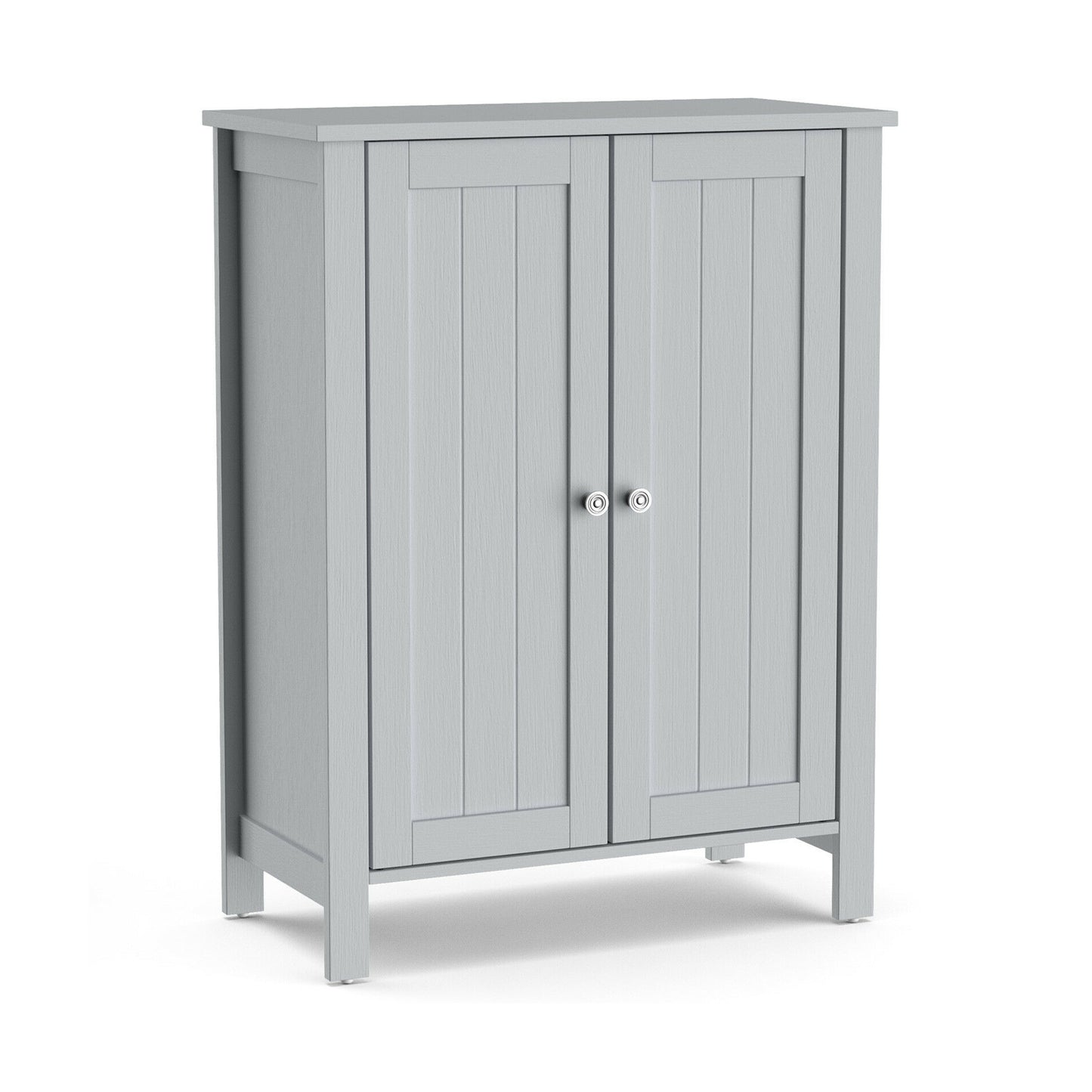 3 Tier 2-Door Bathroom Storage Cabinet Space Saver