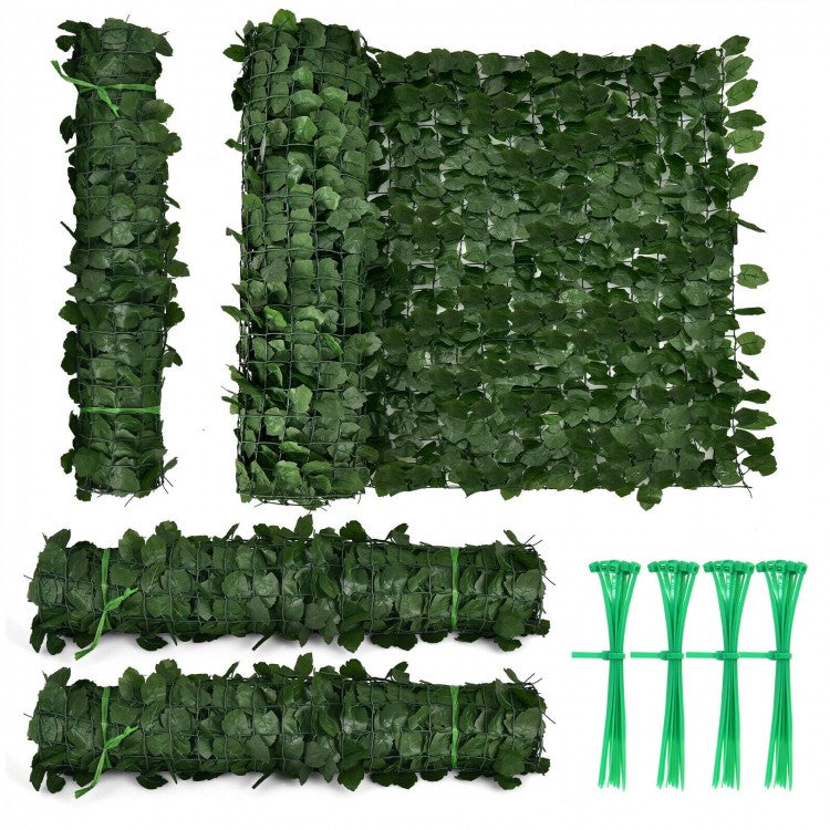 Realistic Maple Leaf Artificial Hedge – 118" x 39.4" Privacy & Decor Fence