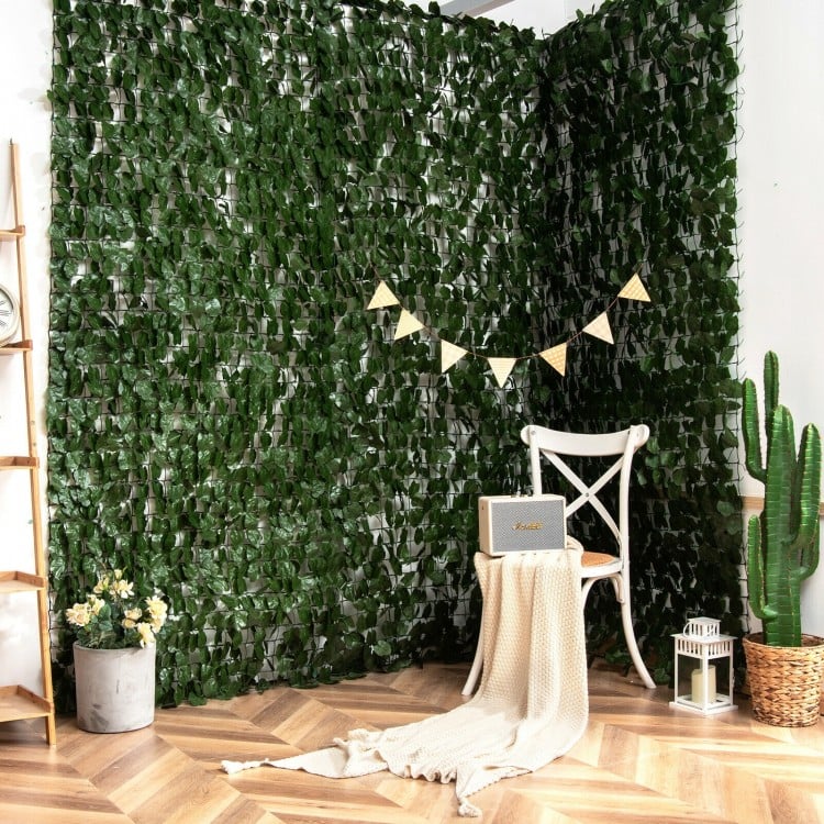 Realistic Maple Leaf Artificial Hedge – 118" x 39.4" Privacy & Decor Fence