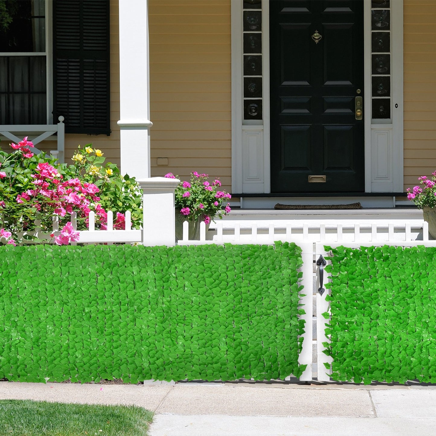 118" x 39" Artificial Ivy Privacy Fence – Lush Green Vine Décor for Outdoor & Indoor Spaces
