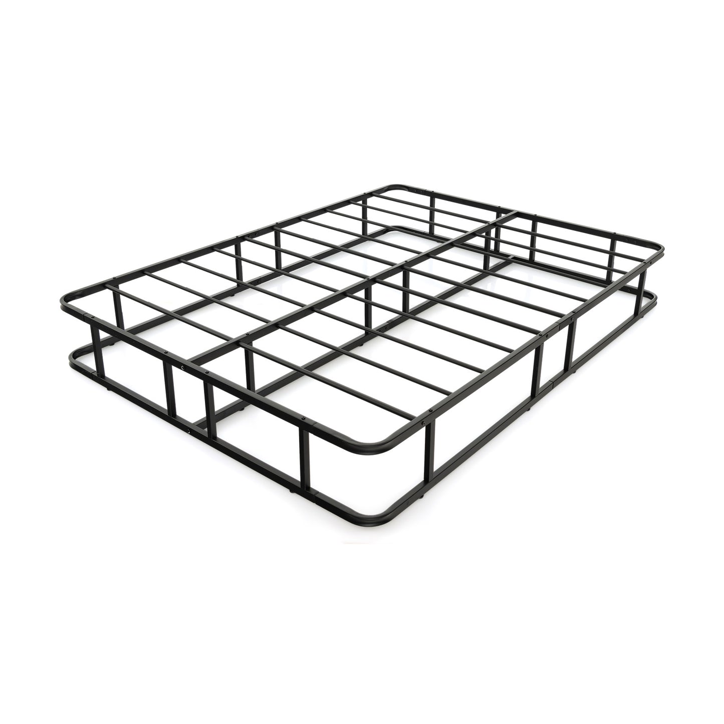 Queen Size Metal Platform Bed Frame with Sturdy Support Bars & Non-Slip Foot Pads – No Box Spring Needed, Modern Design